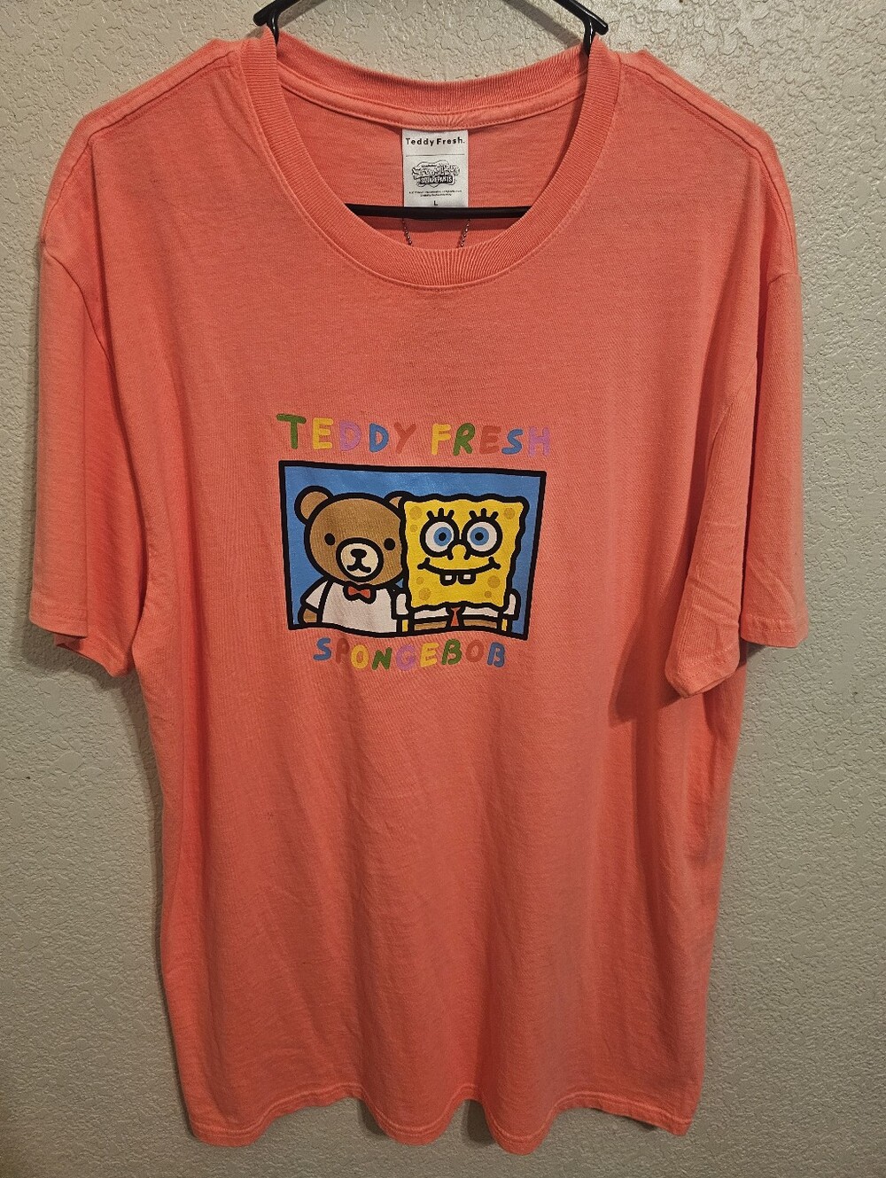 Teddy Fresh x Spongebob Squarepants Pink T Shirt